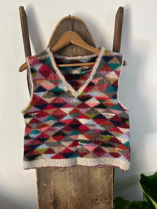 Sweaters - Retro Wool Sweater Vest